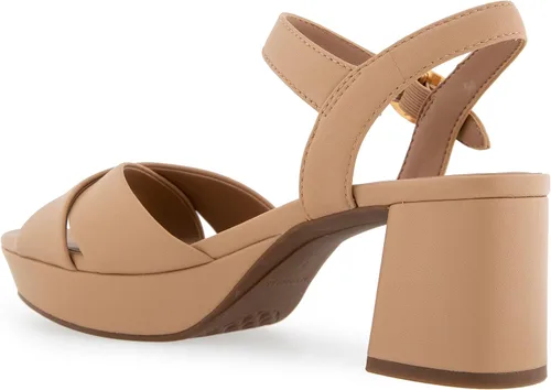 Vista 7 de Aerosoles Sandalias de tacón Cosmos para mujer Cuero Beige Beige