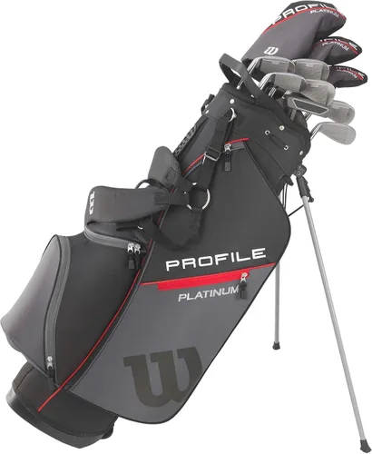 Vista 2 de Wilson Paquete completo de palos de golf Profile Platinum para hombre, para diestros, bolsa de soporte