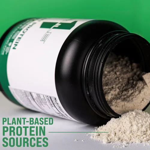 Vista 7 de Rule 1 Proteins Proteína vegetal, chocolate negro, 20 porciones Proteína en polvo vegana, sin gluten, sin lácteos y sin soja con 0.71 onzas