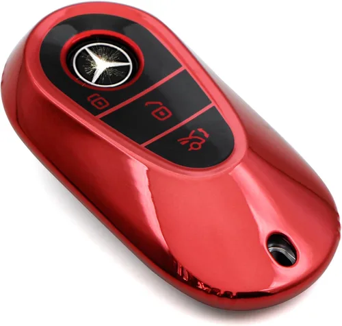 Vista 16 de Creativity Funda para llave de Mercedes Benz. Hermosa funda de TPU compatible con CLS CLK AMG ML C CL E S SL SLK G GLC GLE GLS M R Smart Remote Key