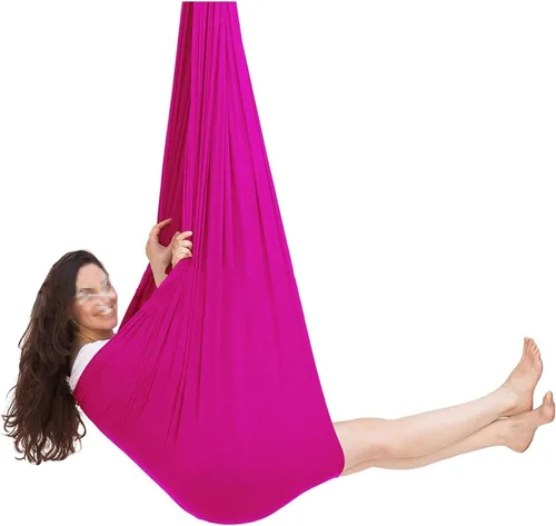 Vista 26 de Columpio sensorial para interiores con autismo y terapia para niños, hamaca colgante para niños y adolescentes con TDAH autista y Asperger