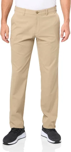 Vista 9 de PGA Tour - Pantalón de golf para hombre con cintura activa y parte frontal plana Caviar