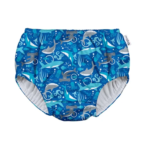 Vista 12 de green sprouts Pañal de natación absorbente reutilizable pull-up Flamencos Aqua Palm