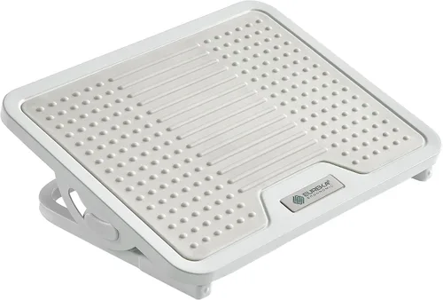 Vista 10 de EUREKA ERGONOMIC Reposapiés ajustable con inclinación, reposapiés para debajo del escritorio en el trabajo con superficie de masaje, reposapiés