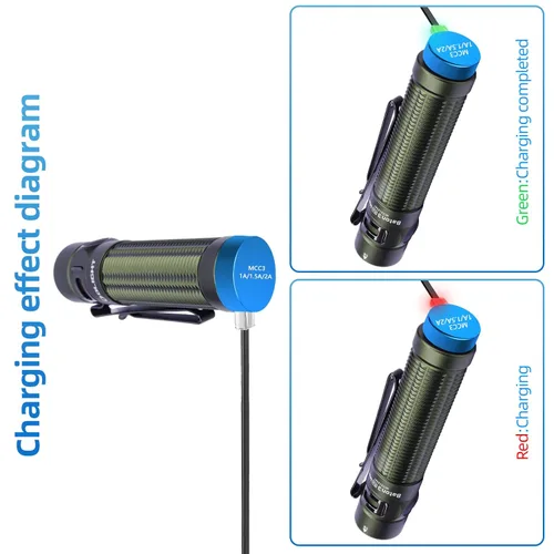 Vista 6 de Cargador magnético MCC 3, compatible con Olighit Odin y Olantern Series, Perun, Perun 2, Javelot, Marauder Mini, Seeker 3 Pro, Warrior, Baton S2R