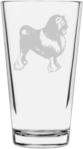 Vista 131 de Podenco Canario - Vaso de pinta de 16 onzas con temática de perro personalizado