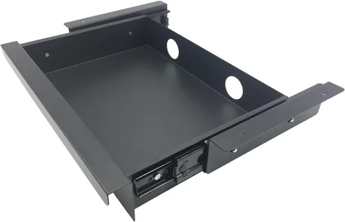 Vista 8 de Cajón deslizante extraíble montado debajo del escritorio para escritorio de oficina de 19.2 pulgadas de ancho x 13.4 pulgadas de profundidad
