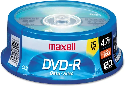 Vista 24 de Maxell 638004 4.7Gb Dvd-R 10Mm Caja de joyas