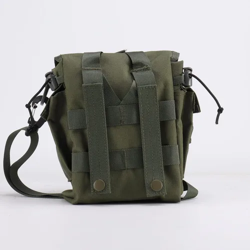 Vista 7 de Cantimplora Militar con Taza, Estufa y Bolsa Molle, Cantimplora Militar de Superávit del Ejército para Acampada al Aire Libre, Senderismo