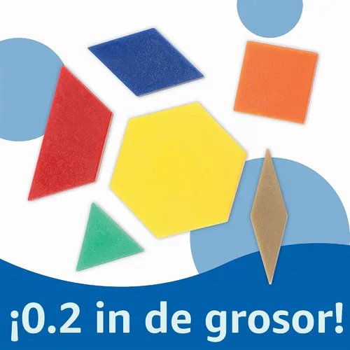 Vista 2 de Learning Resources. bloques plásticos con patrones (juego de 250)