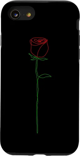 Vista 13 de Funda para iPhone 14 Simple con diseño de líneas rojas y verdes