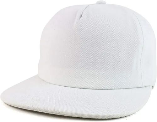 Vista 13 de Trendy Apparel Shop Gorra de béisbol plana sin estructurar llana del Snapback de 5 paneles Hunter