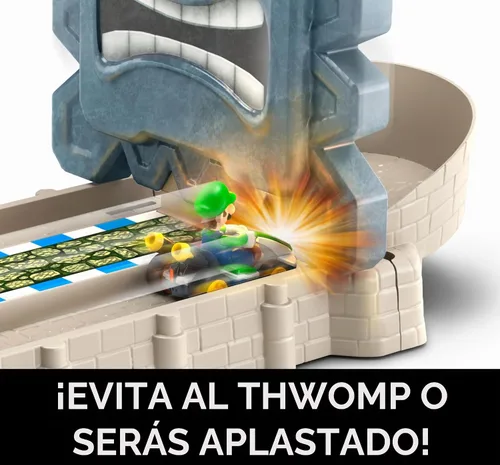 Vista 3 de Hot Wheels Mariokart THWOMP Ruins - Juego de pistas