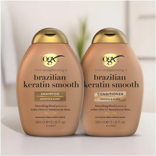 Vista 12 de organix OGX - Acondicionador de terapia brasileña de 13.0 fl oz, queratina, 13 onzas, (paquete de 3)
