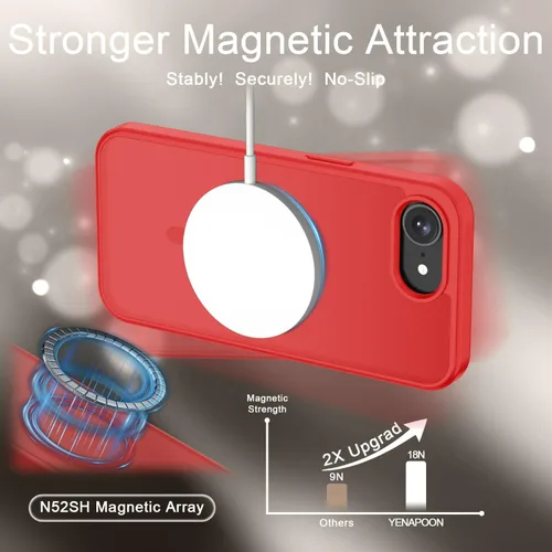 Vista 865 de Funda para Google Pixel 10 Pro XL, cubierta magnética mate, color negro Fit for MagSafe, Screen Protector included, Shockproof Military Grade