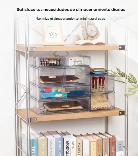 Vista 4 de LALOBLUE Organizador de maquillaje de biberón con cajón acrílico