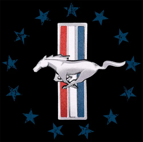 Vista 3 de JH DESIGN GROUP Sudadera con capucha Ford Mustang con bandera de Estados Unidos envejecida para hombre