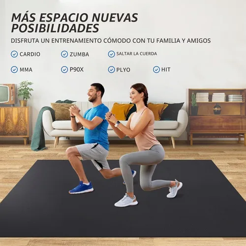 Vista 2 de MRO Extra Large Exercise Mat 8'x4.5'/7'x4.5'/6'x4.5'(7mm)