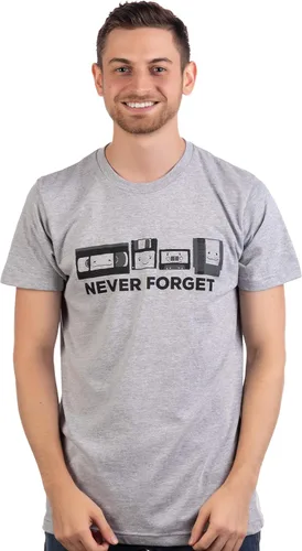 Vista 2 de Never Forget Funny Nerd Humor Nostalgia Old 1990s 90s 1980s 80s Joke Fun T-Shirt