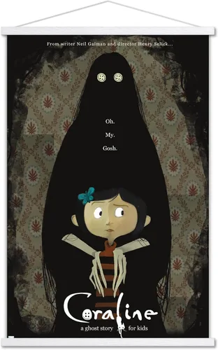 Vista 8 de Trends International Coraline - Póster de pared de una hoja de Ghost Story, 22.37 x 34.00 pulgadas, paquete de impresión premium y colgador