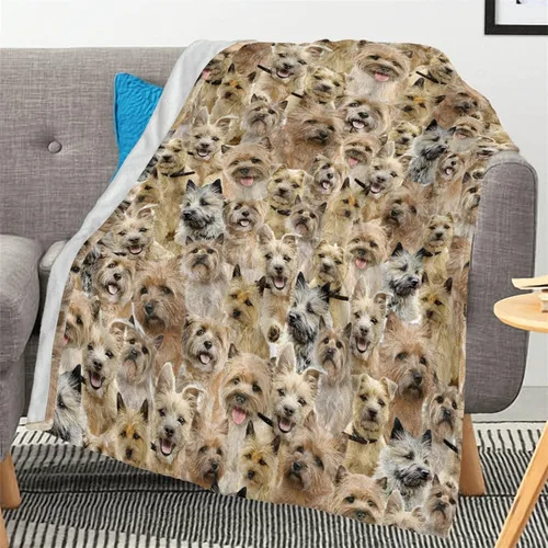 Vista 29 de Airedale - Manta de regalo para perro, linda manta de franela estampada para cama, sofá, sofá