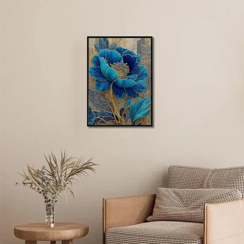 Vista 2 de Aestalrcus Kits de arte de diamantes de flores para adultos, kits de pintura de diamantes para adultos, pintura de diamante redondo de taladro