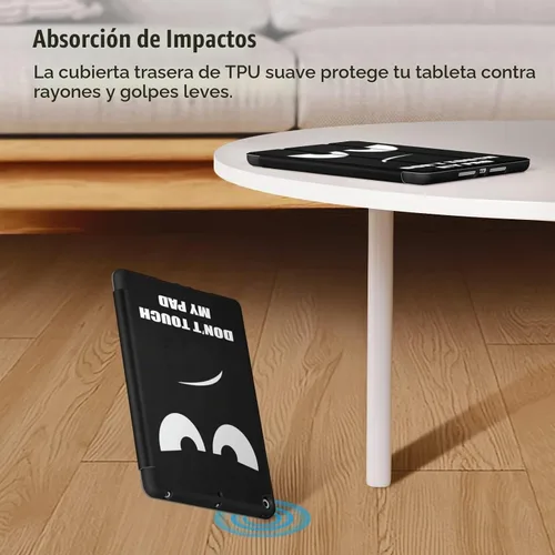 Vista 7 de Fintie Funda delgada para iPad de 9ª / 8ª / 7ª generación de 10.2 pulgadas Tri-Fold Stand, Flexible Soft TPU Back Cover, Viewing & Typing Angles