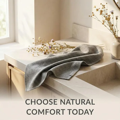 Vista 9 de Pure Linen - Juego de 2 toallas de baño pequeñas de 20 x 40 pulgadas de secado rápido para pieles sensibles, toallas finas para baño, toalla ligera