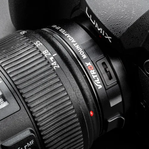 Vista 5 de VILTROX Adaptador de montaje de lente EF-M1 Anillo convertidor de lente de enfoque automático compatible con lente de montaje EF/EF-S a cámara M43