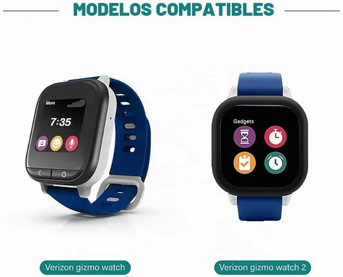 Vista 2 de TUSITA Base de carga compatible con Verizon Gizmo Watch 1, 2, 3, 1M, 2 unidades, accesorios para relojes inteligentes para niños