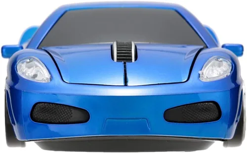 Vista 6 de MGbeauty Ratón Inalámbrico con Diseño de Coche Deportivo Ratón Óptico para Computadora para PC Portátil MAC con Luz LED (Azul)