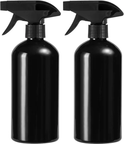 Vista 14 de UUJOLY Botella pulverizadora de plástico de 17 onzas, botellas de spray vacías, recipiente transparente recargable para agua, aceites esenciales