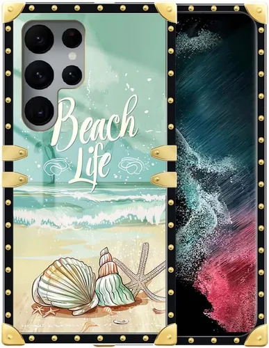 Vista 24 de Funda compatible con Samsung Galaxy S22 Ultra, funda protectora de TPU suave a prueba de golpes de 4 libélulas en la flor para Samsung Galaxy S22