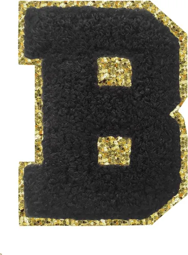 Vista 158 de 3Pcs Letter Patches Varsity Glitters Chenille,SPRT Iron on Blue Letter Patch,Alphabet Cloth Patch for Team Costume Decoration 3.1in Height S