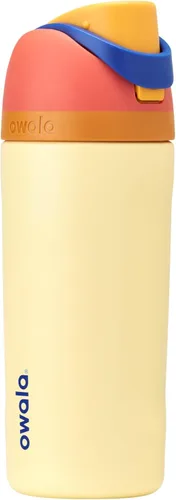 Vista 49 de Owala FreeSip - Acero inoxidable - 32 oz - Morado/Azul (pistas de esquí de los años 80)