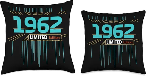 Vista 3 de Retro Gaming 1962 Limited Edition Birthday 1962 Men Woman Throw Pillow