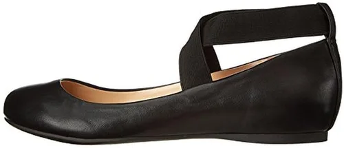 Vista 2 de Jessica Simpson Mandayss Women's Pull-On Criss-Cross Ankle Ballet Flats Shoes