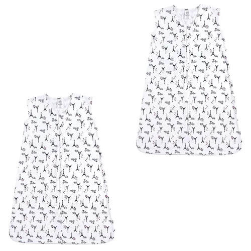 Vista 2 de Luvable Friends - Saco de dormir para bebé sin mangas, diseño unisex, Saco de dormir de algodón sin mangas, saco de dormir, manta, 0-6 meses