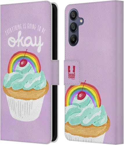 Vista 140 de Head Case Designs Assortment Cupcakes Happiness Leather Wallet Case Compatible with Samsung Galaxy A07 4G Surtido