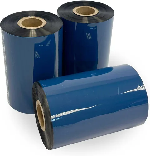Vista 10 de Wolfbarco 1 Roll 1.57" x 1476' (40mm x 450m) Premium Resin Enhanced Wax Thermal Transfer Ribbon 1" Core, Coated Side Out for Zebra Printers