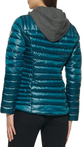 Vista 5 de GUESS Chaqueta ligera y plegable para mujer, acolchada, de transición