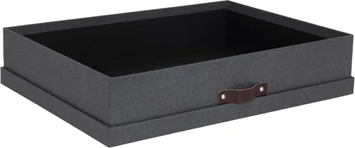 Vista 2 de Bigso Sverker Caja de almacenamiento de fibra legal/artística – Caja de almacenamiento para álbumes de recortes para papeles, fotos y más – Cajas
