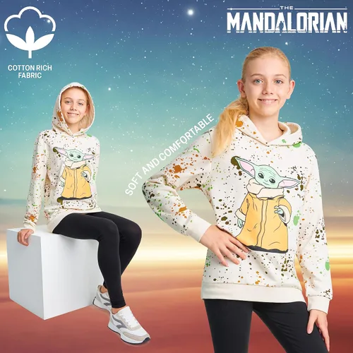 Vista 4 de Disney Sudadera con capucha para niñas, sudadera suave con capucha para niños y adolescentes