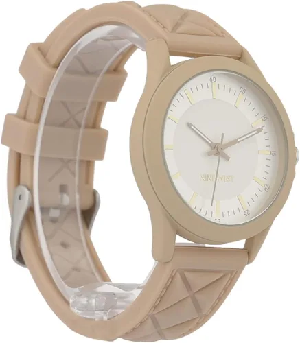 Vista 3 de Nine West Women's Textured Silicone Strap Watch