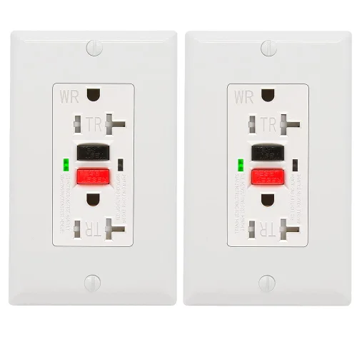 Vista 12 de POWAWINI GFCI Outlet 15 Amp, resistente a manipulaciones, resistente a la intemperie