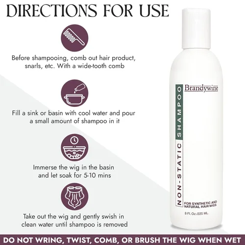 Vista 7 de Champú no estático para pelucas de cabello sintético y humano, postizos, 8