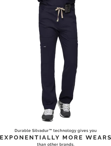 Vista 5 de Pantalones de limpieza tipo cargo FIGS Cairo, ajuste clásico de pierna recta