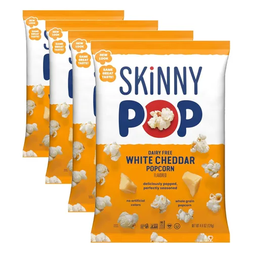 Vista 15 de SkinnyPop Palomitas de maíz, lima de aguacate, aperitivo de grano entero, aperitivo sin lácteos, bolsa de 4.4 onzas