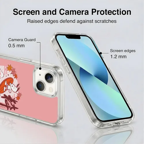 Vista 43 de Carcasa de gel para iPhone 7 Plus/iPhone 8 Plus, diseño de Snoopy Oriental de Peanuts, Badges