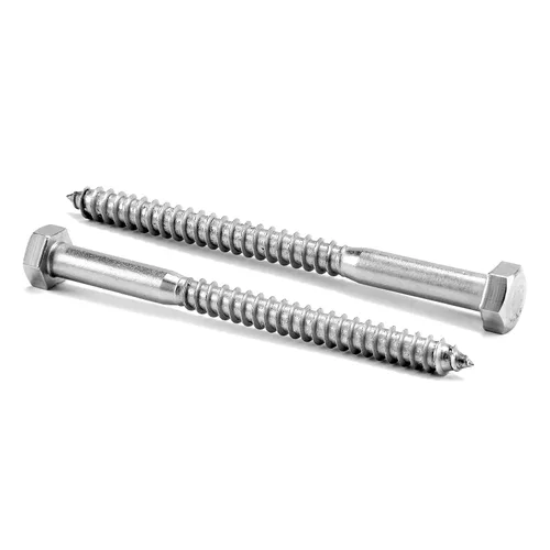 Vista 9 de Tornillos de cabeza hexagonal de 1/2" x 2" con rosca parcial, 10 piezas de acero inoxidable 304 18-8, tornillos hexagonales para madera de SG TZH